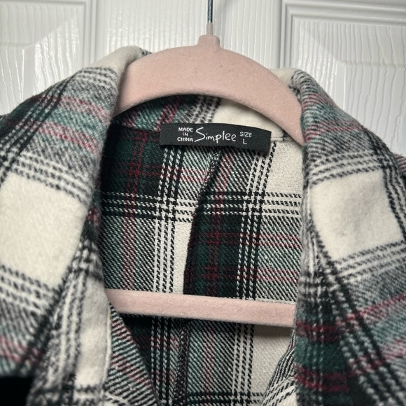 Simplee Plaid Shacket - Picture 3 of 5